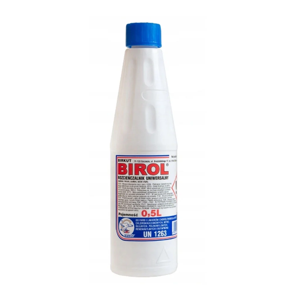 Birol Rozcieńczalnik uniwersalny rozpuszczalnik odtłuszczacz 500 ml