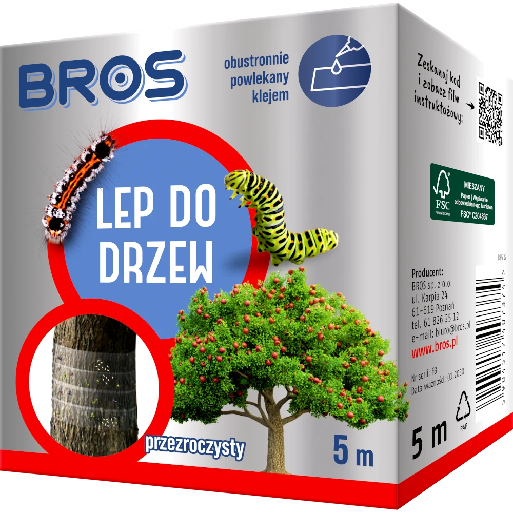 Bros Lep do Drzew Opaska na Mrówki Szkodniki 5m