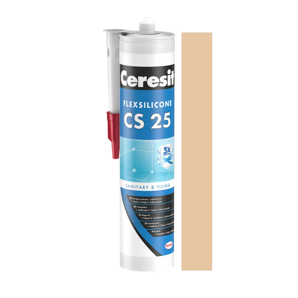 Ceresit CS 25 Silikon sanitarny wodoodporny caramel 46, 280ml