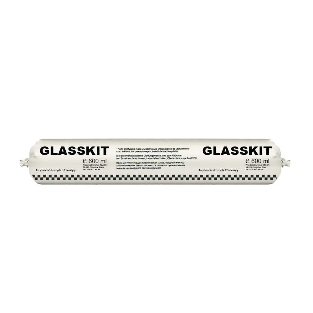 Glasskit Kit do uszczelniania szyb w szklarniach, masa uszczelniająca PROFESJONALNA 600 ml