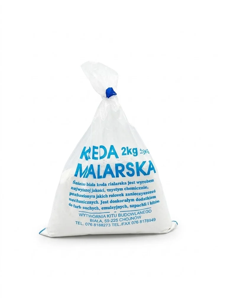 Kreda malarska 2kg śnieżnobiała budowlana czysta