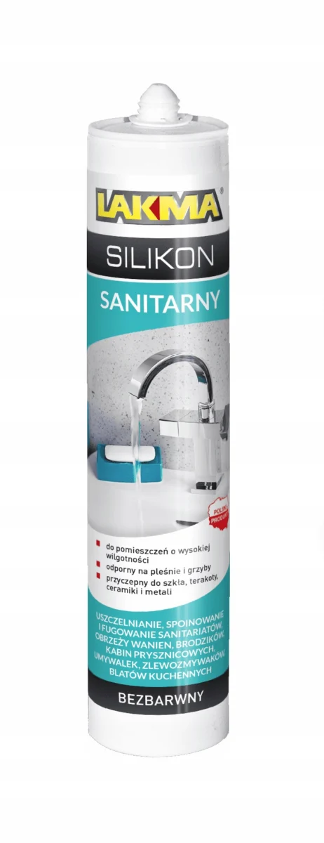 Lakma silikon sanitarny S bezbarwny 280 ml