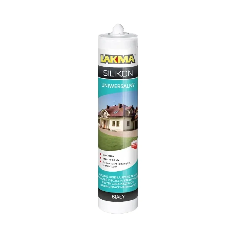 Lakma silikon uniwersalny biały 280 ml