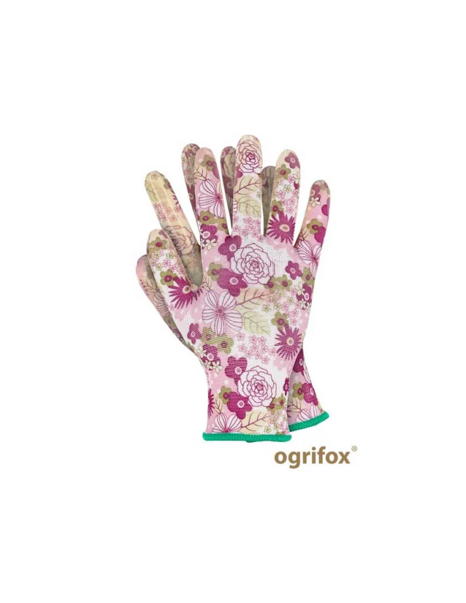 OGRIFOX Rękawice ochronne ogrodowe POLIFLOWER "8" 1 para