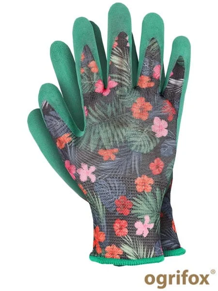 OGRIFOX Rękawice ochronne ogrodowe POLIGRASS "6" XS 1 para