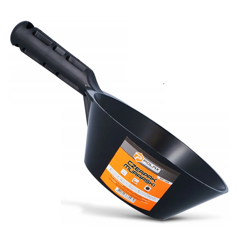 Polax Czerpak murarski z tworzywa czarny 0,8L