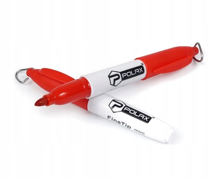 Polax Marker flamaster mini budowlany, permanentny czerwony 1 SZTUKA