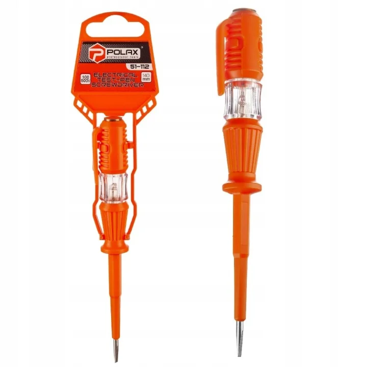 PRÓBNIK NAPIĘCIA NAPIĘCIOMIERZ ELEKTRYCZNY 100-500V 140mm POLAX