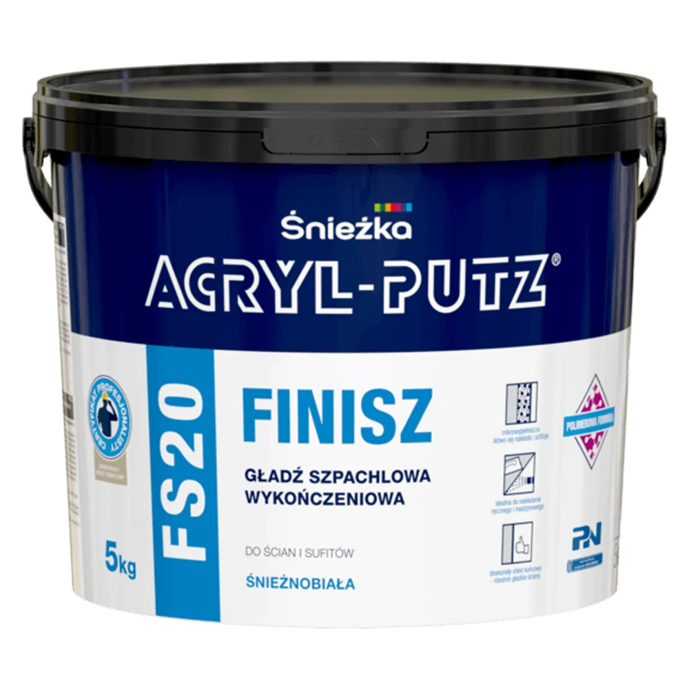 Śnieżka Acryl-Putz FS20 Finisz Gładź szpachlowa 5kg