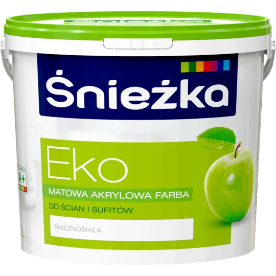 SNIEZKA EKO 5L Farba Akrylowa Biała Śnieżnobiała Mat Sufity