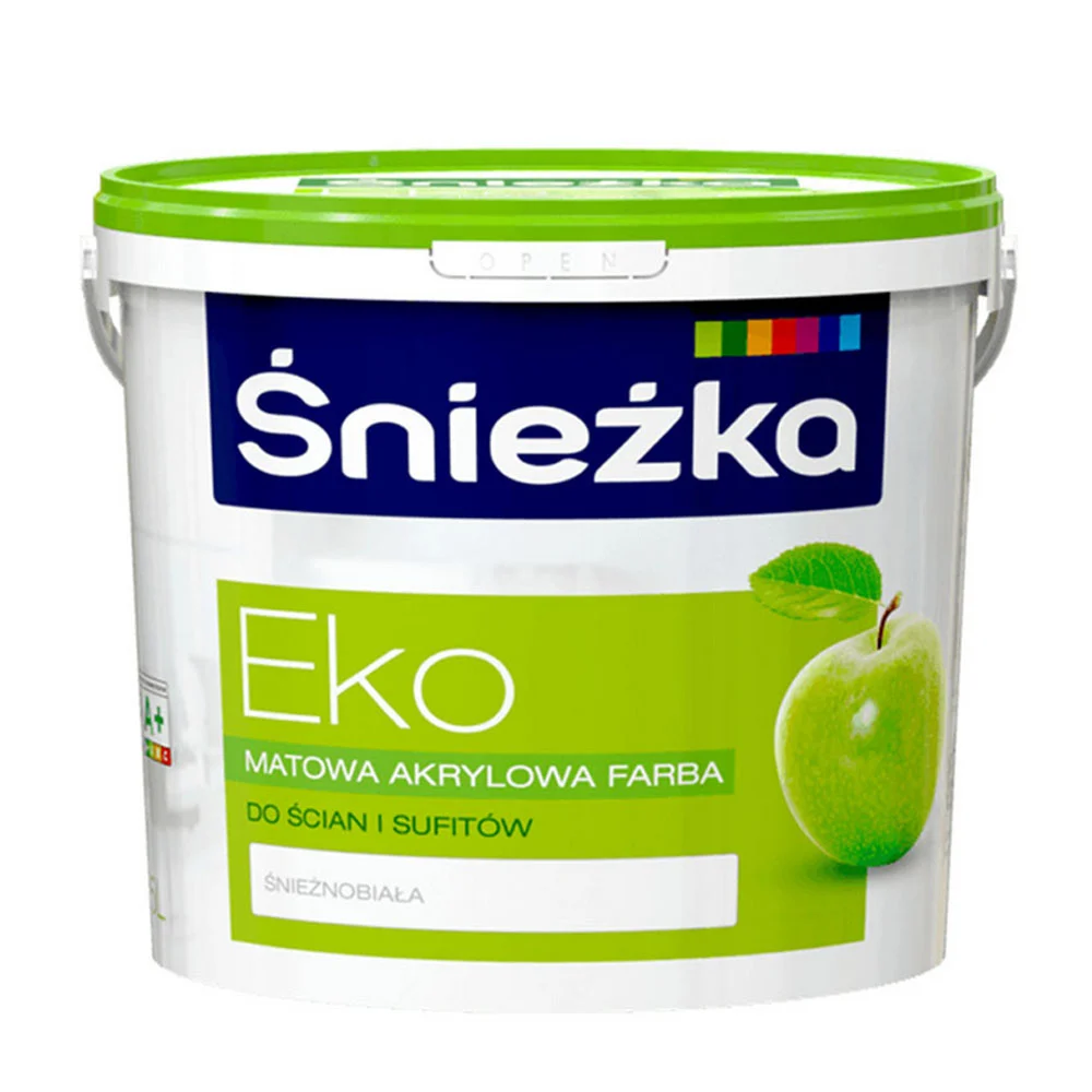 Śnieżka Eko Matowa Farba akrylowa śnieżnobiała 10L