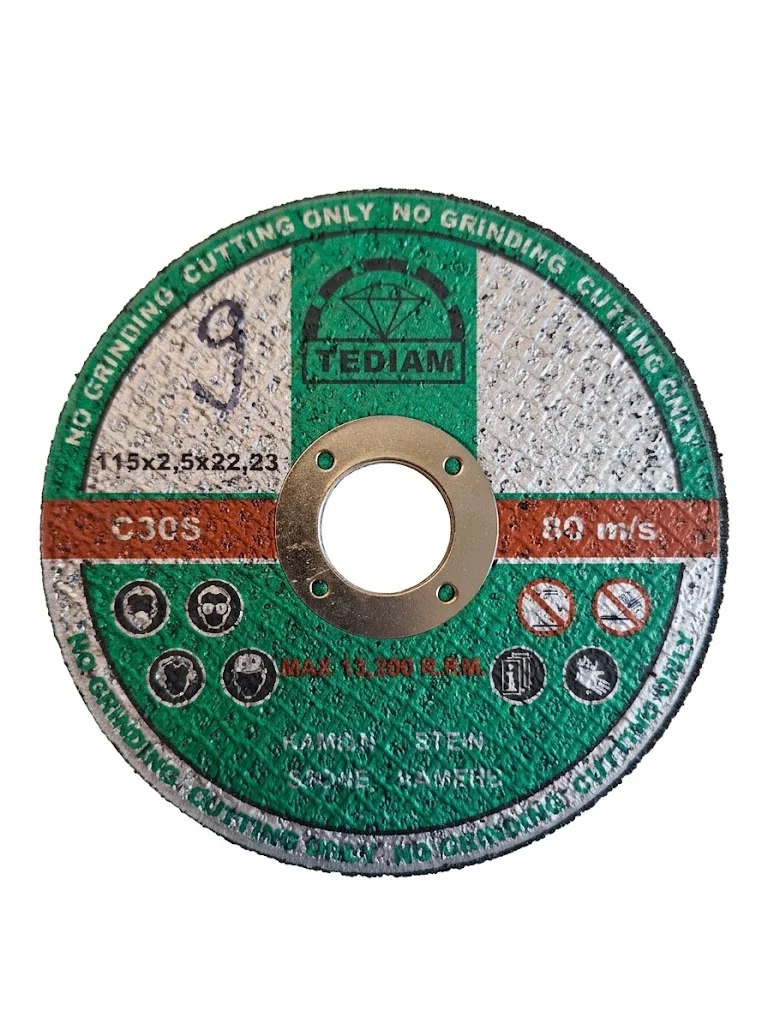 TEDIAM Tarcza do cięcia KAMIENIA betonu 115x2,5x22,23 C30S