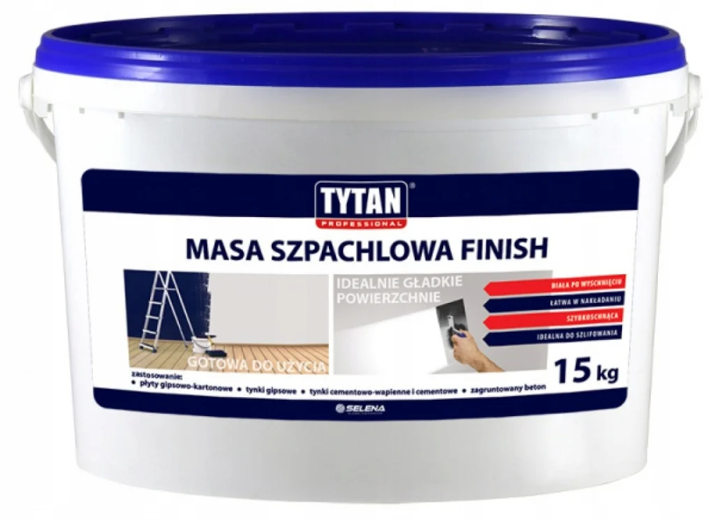 TYTAN MASA SZPACHLOWA FINISH AKRYL 15KG BIAŁA