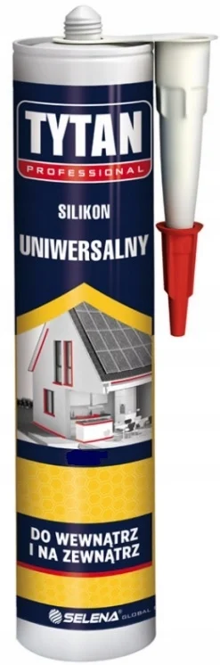 Tytan Silikon uniwersalny biały 280ml
