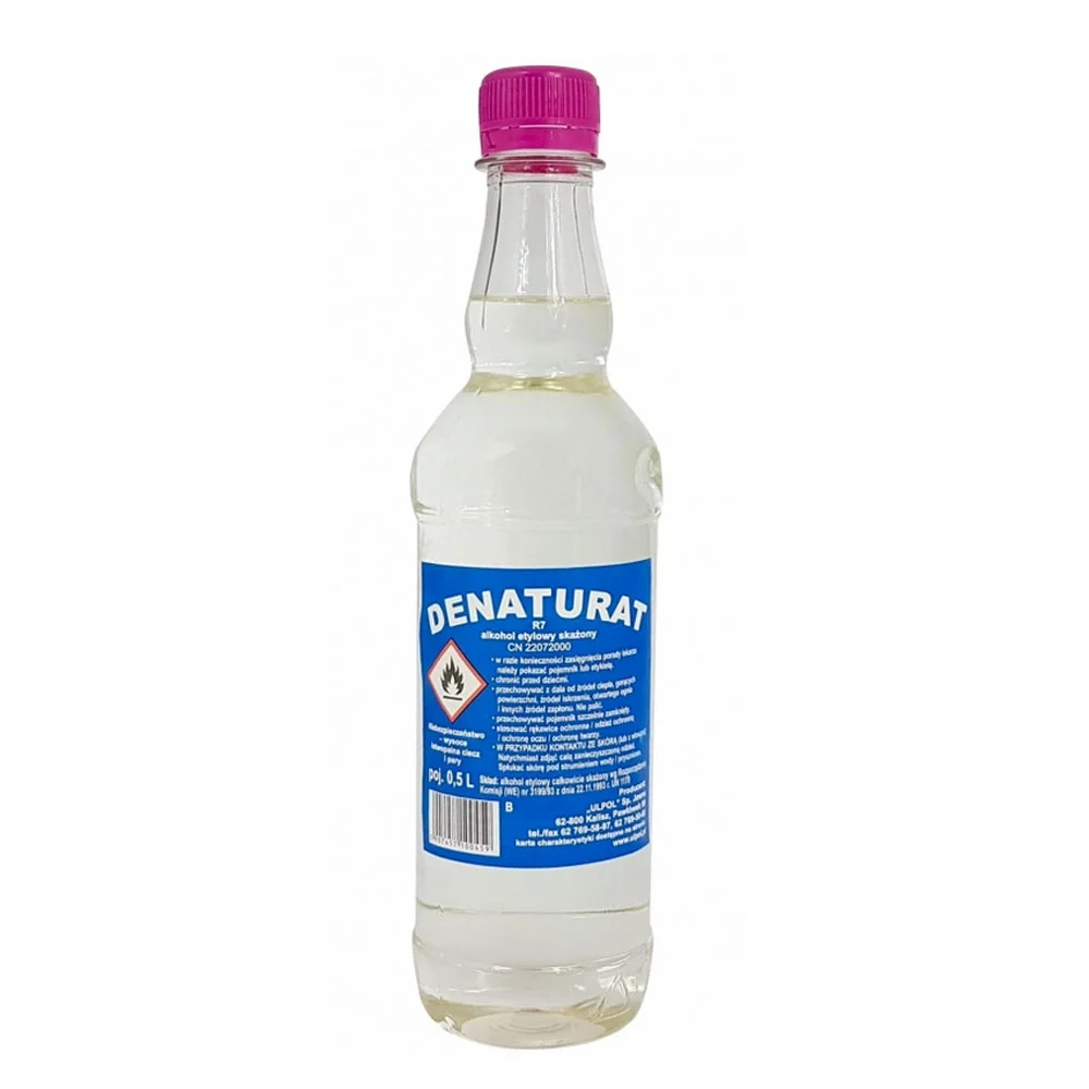 Ulpol Denaturat etylowy mycia odtłuszczania czyszczenia bezbarwny 0,5L